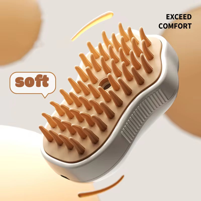 3 in 1 Steam Pet Brush