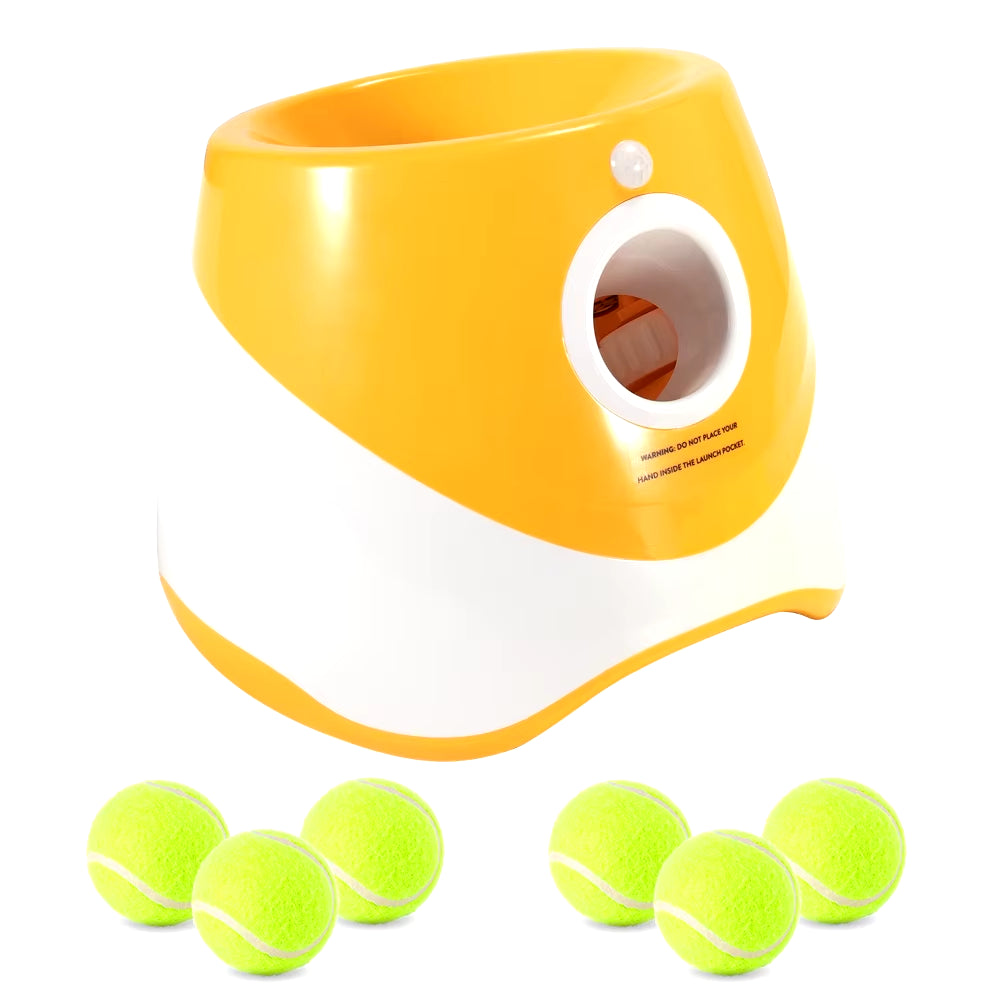 Dog Tennis Ball Launcher Dogs Chase Automatic Toys Automatic Fun Interactive Machine Fun Interactive Catapult Throw Rechargable