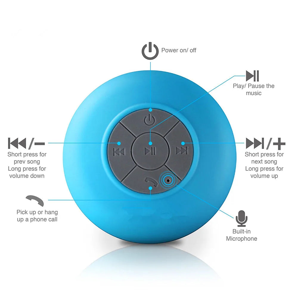 Wireless Waterproof Shower Speaker