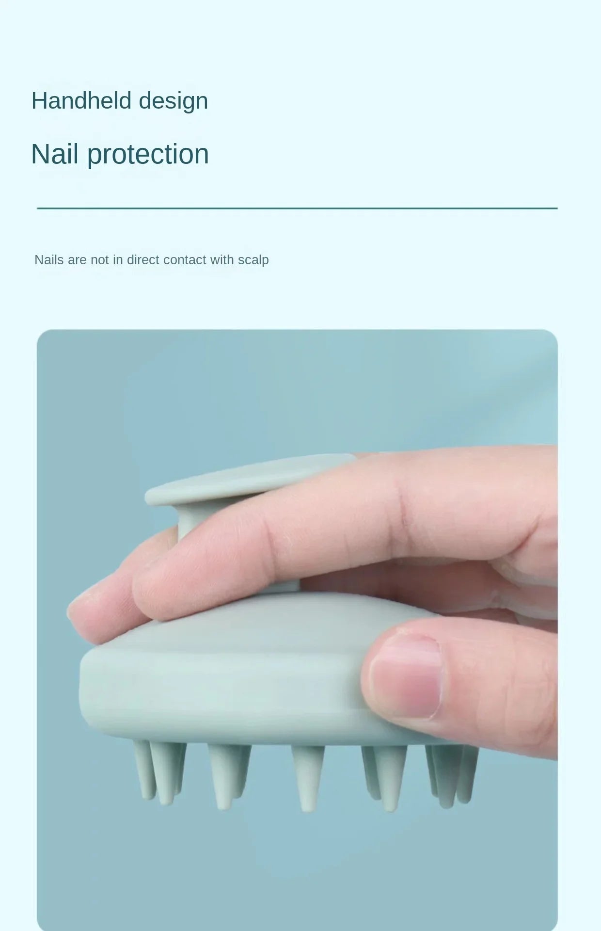 Silicone Scalp Massage Shampoo Brush