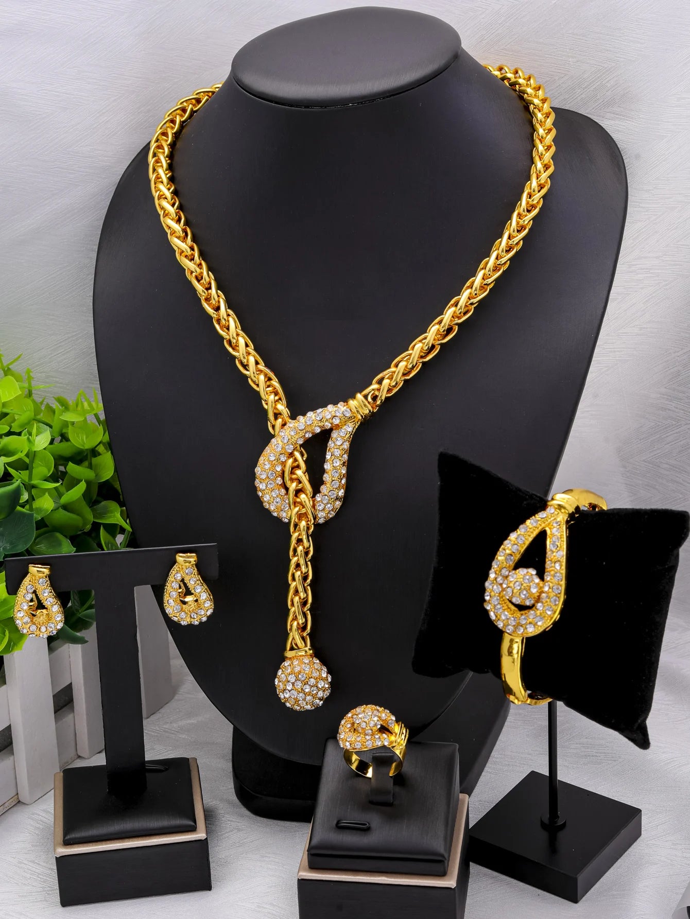 24K Gold Plated Dubai Jewellery Set