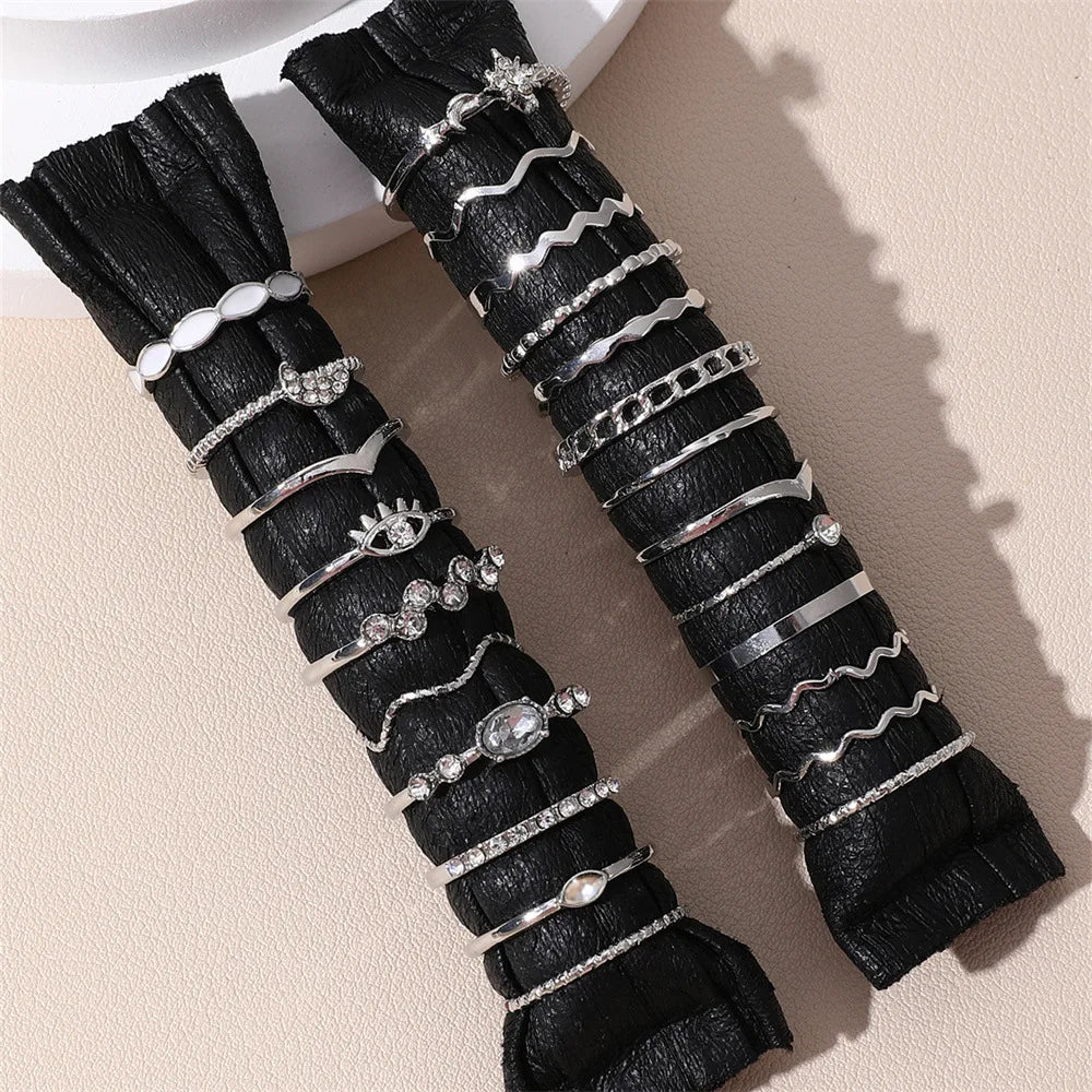 23Pcs Fashion Knuckle Ring Set