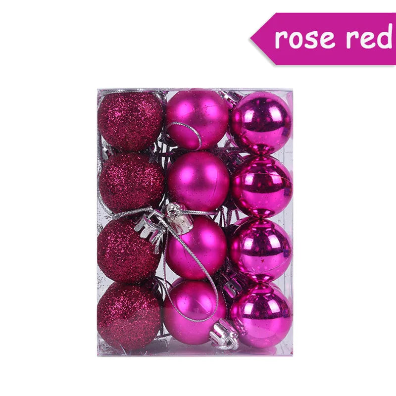 24Pcs Christmas Baubles