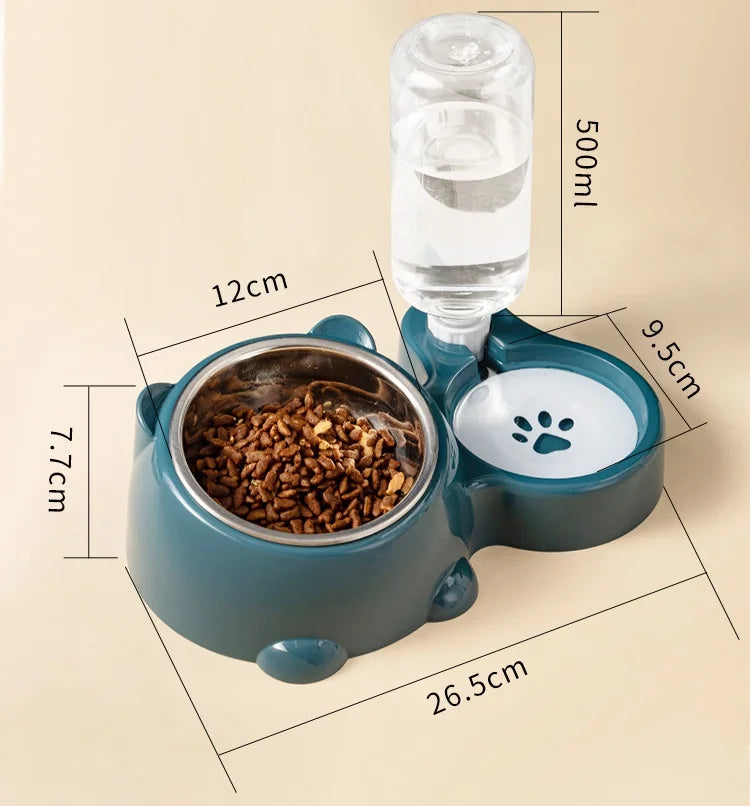 2-in-1 Water and Food Bowl