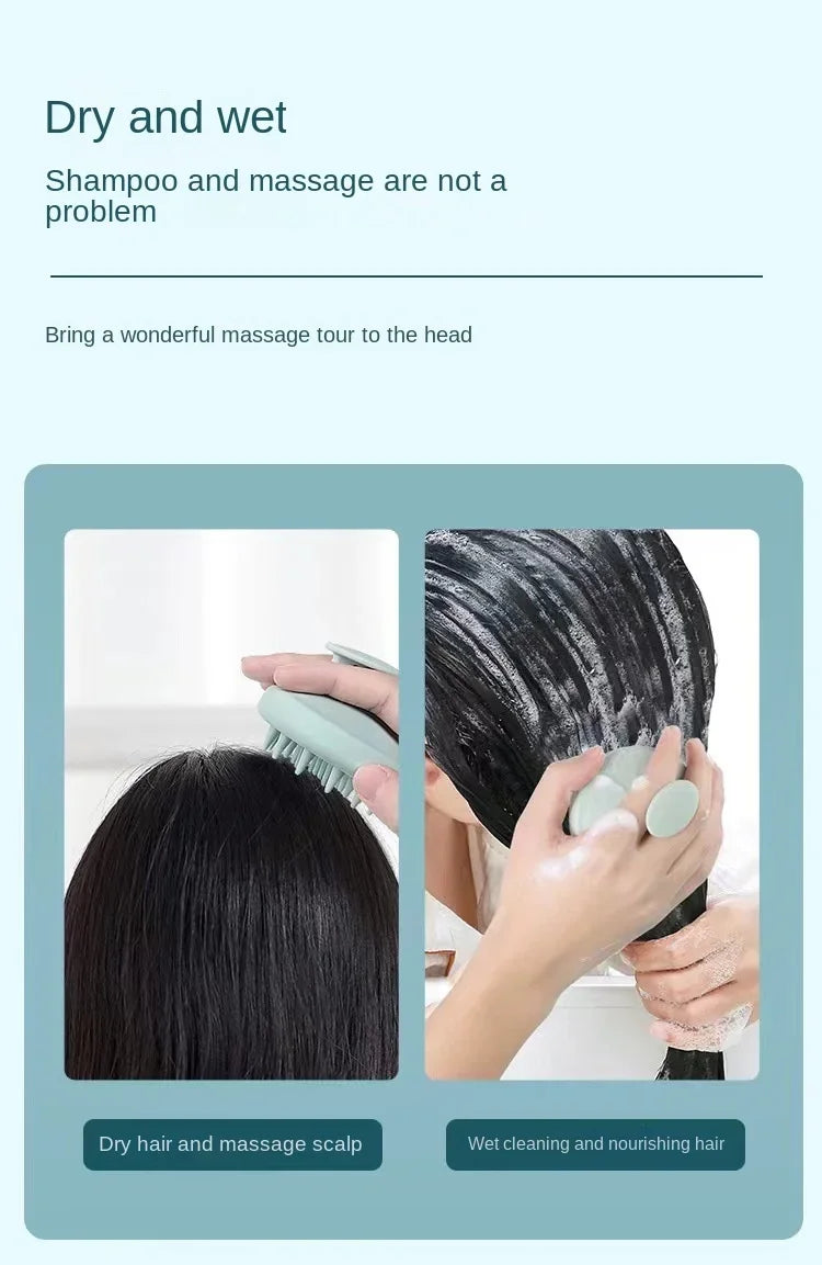 Silicone Scalp Massage Shampoo Brush