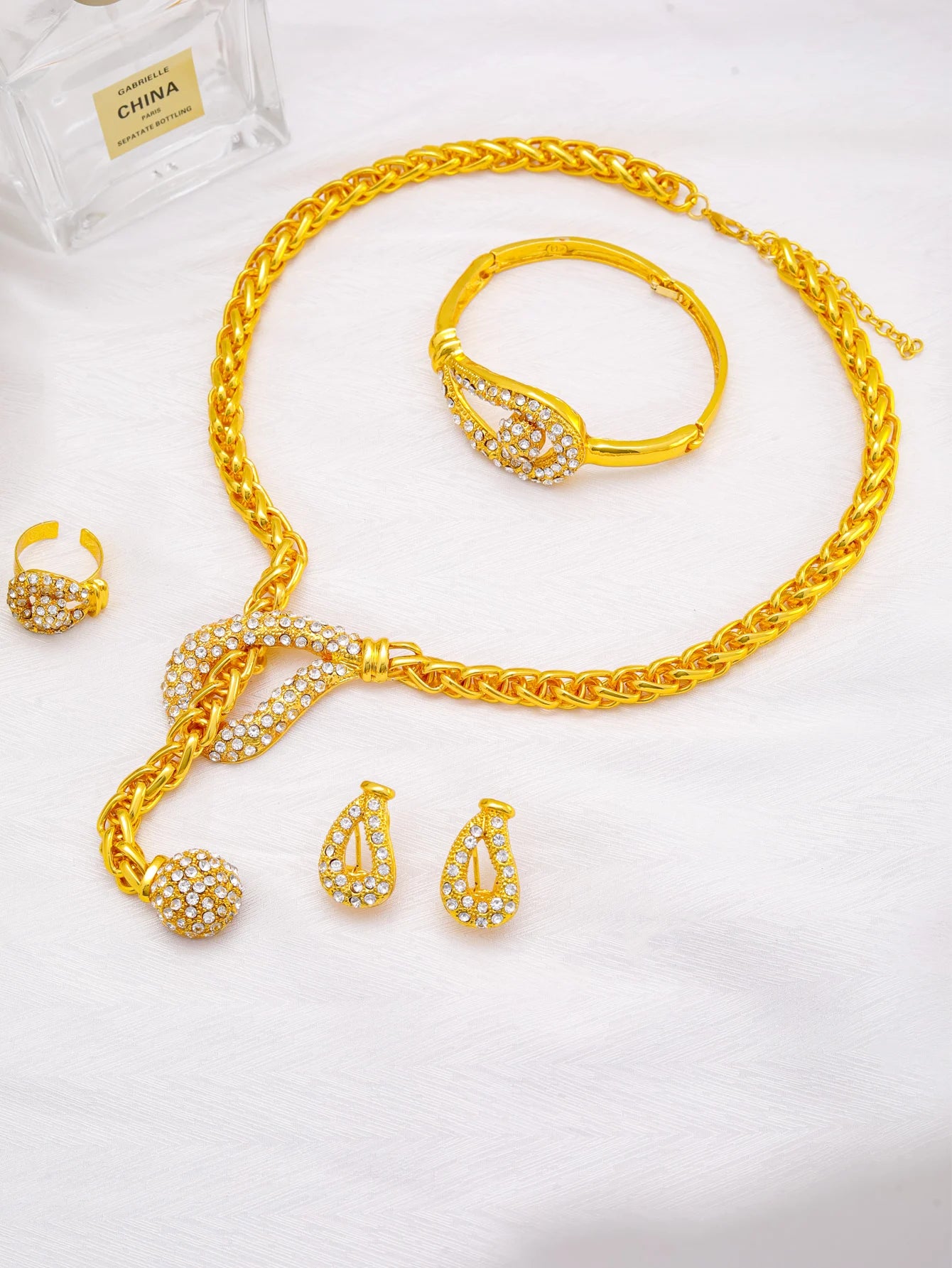 24K Gold Plated Dubai Jewellery Set