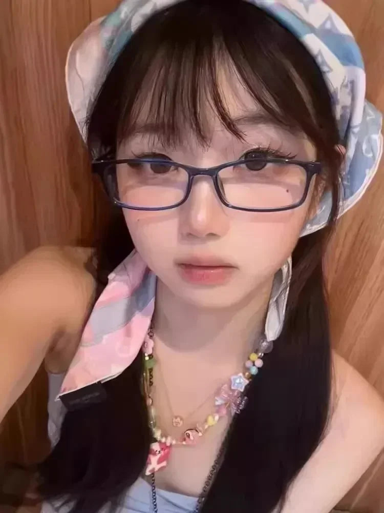 Japanese Small Square Frame Glasses