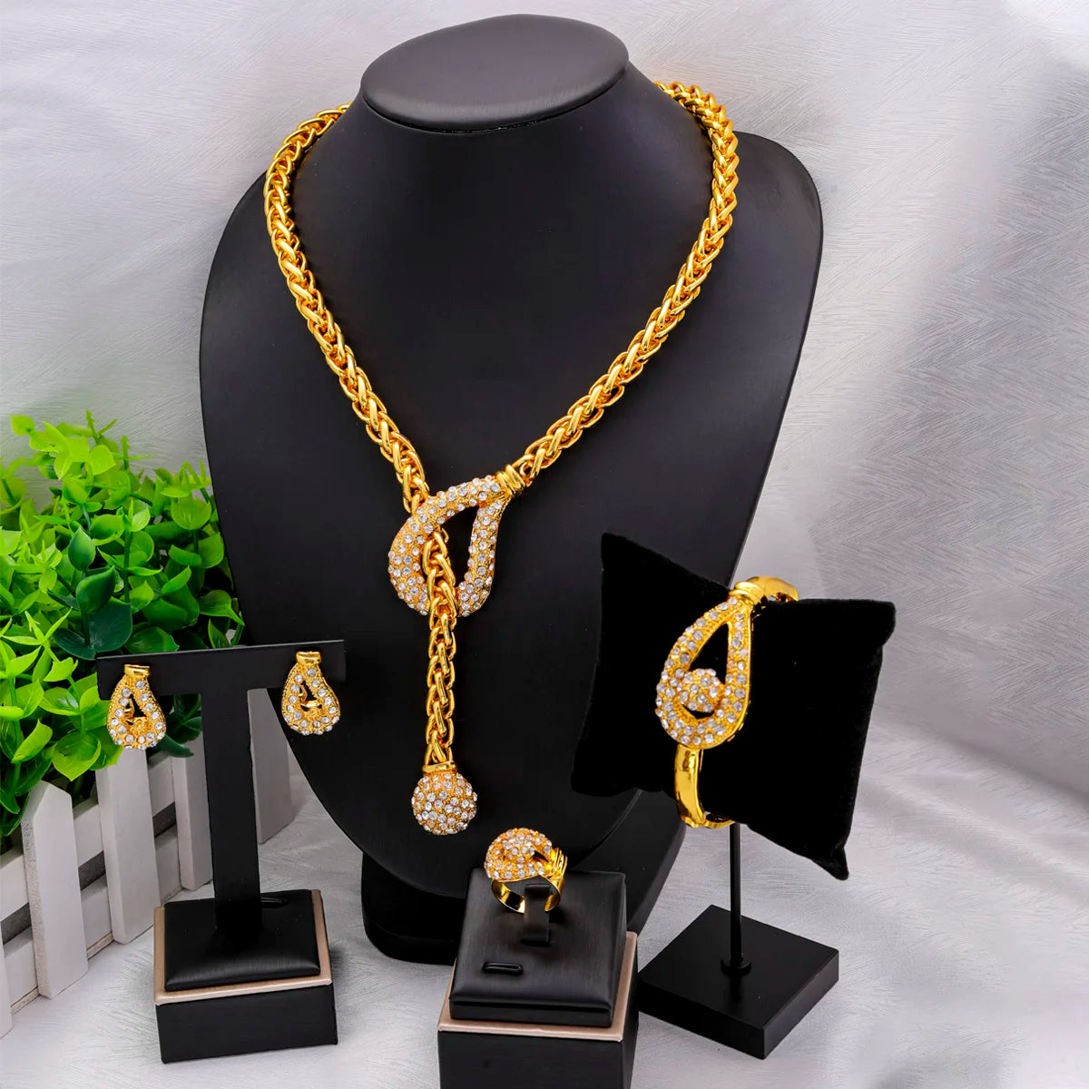 24K Gold Plated Dubai Jewellery Set
