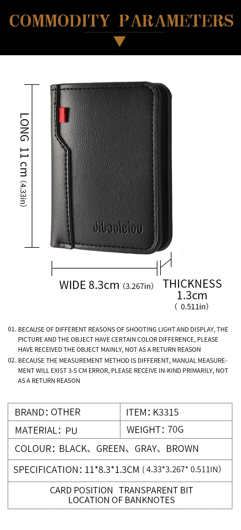 Men's Leather Mini Wallet