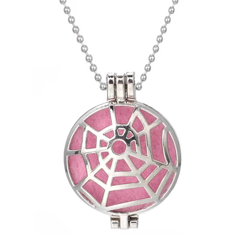 New Aroma Diffuser Necklace Vintage Flower Open Lockets Pendant Perfume Essential Oil Diffuser Aromatherapy Necklace