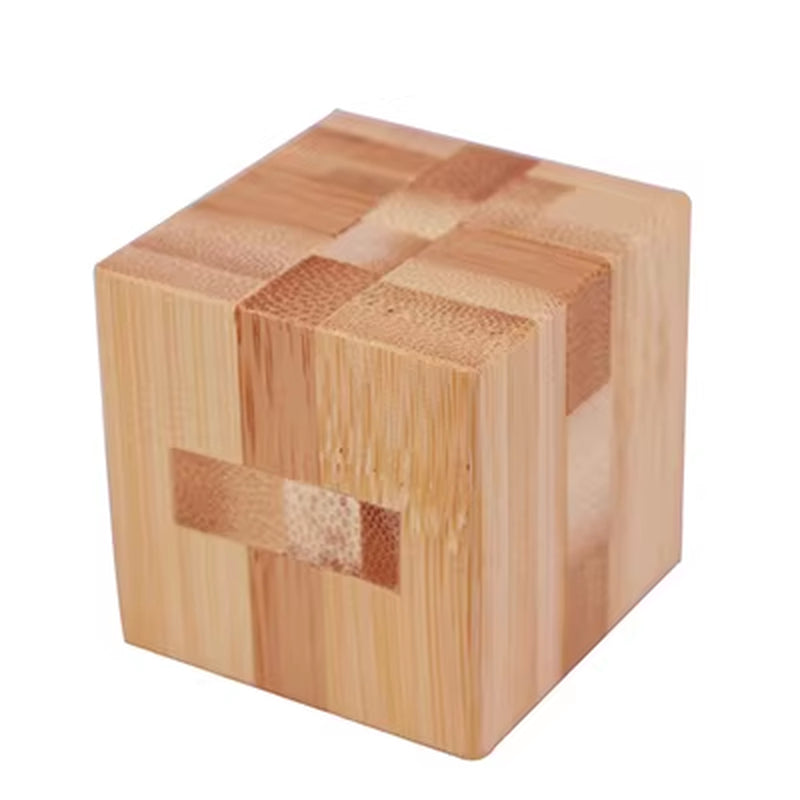 Wooden Kong Ming Lock Lu Ban Lock IQ Brain Teaser Educational Toy for Kids Children Montessori 3D Puzzles Game Unlock Toys Adult