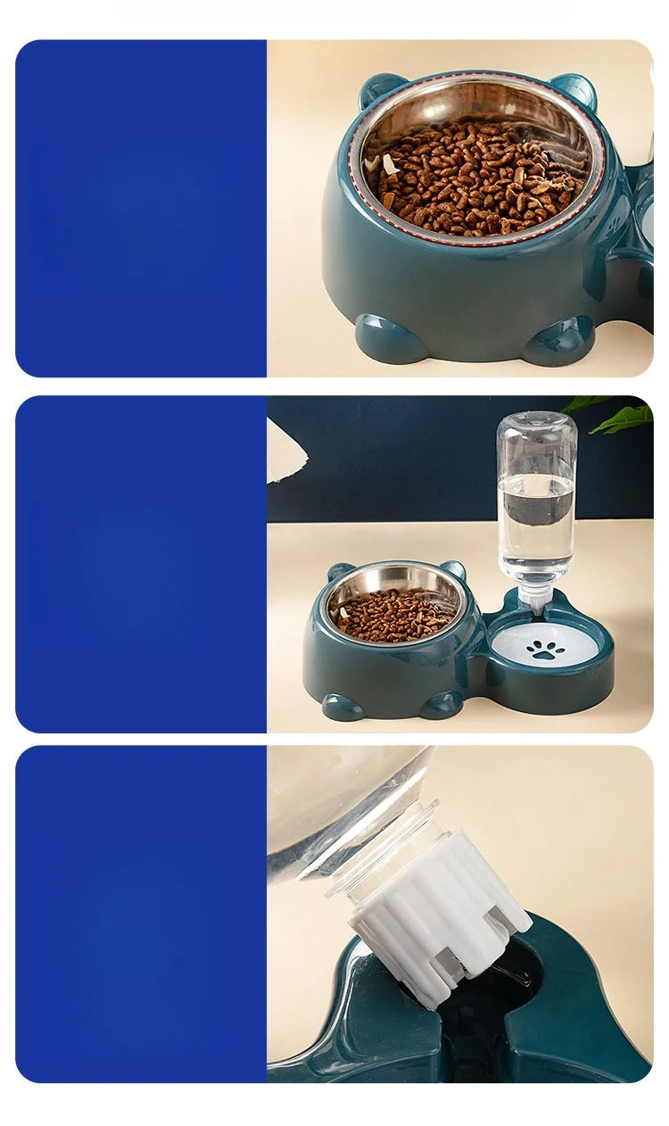 2-in-1 Water and Food Bowl