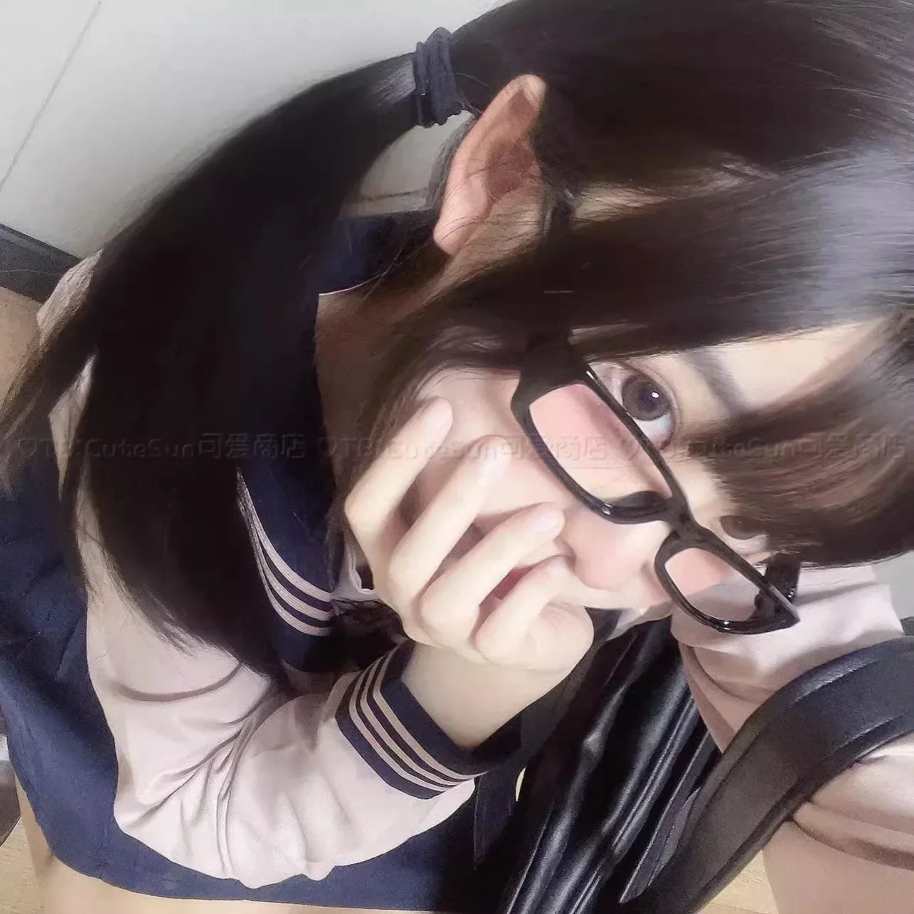 Japanese Small Square Frame Glasses