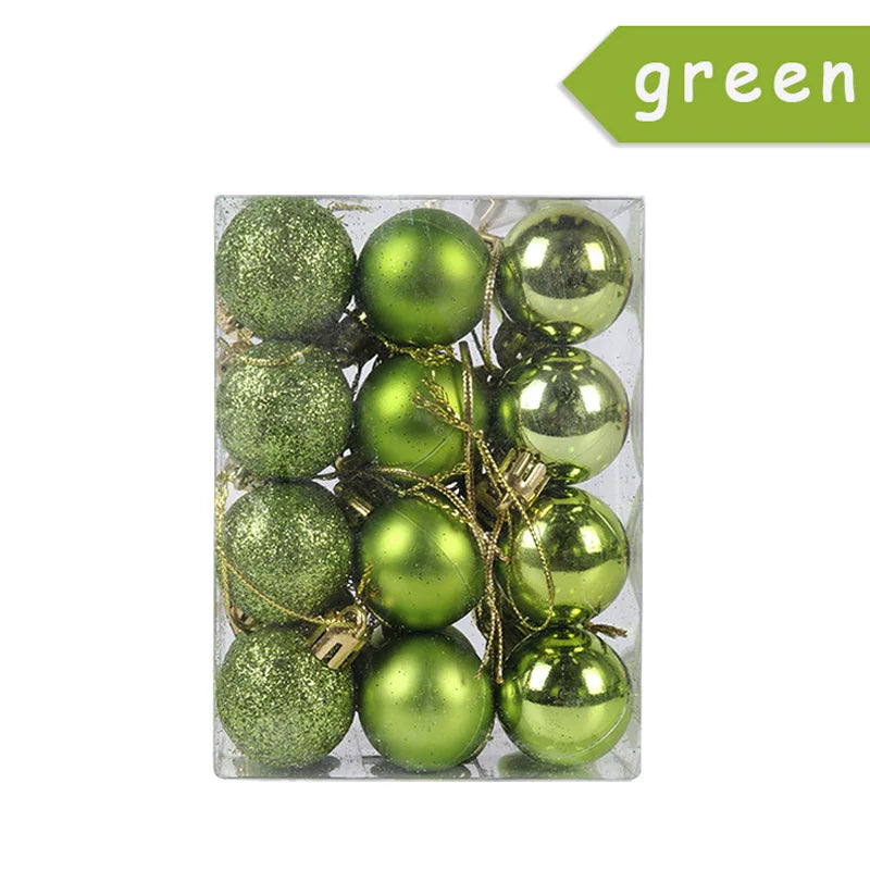 24Pcs Christmas Baubles