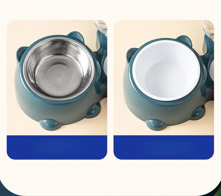 2-in-1 Water and Food Bowl