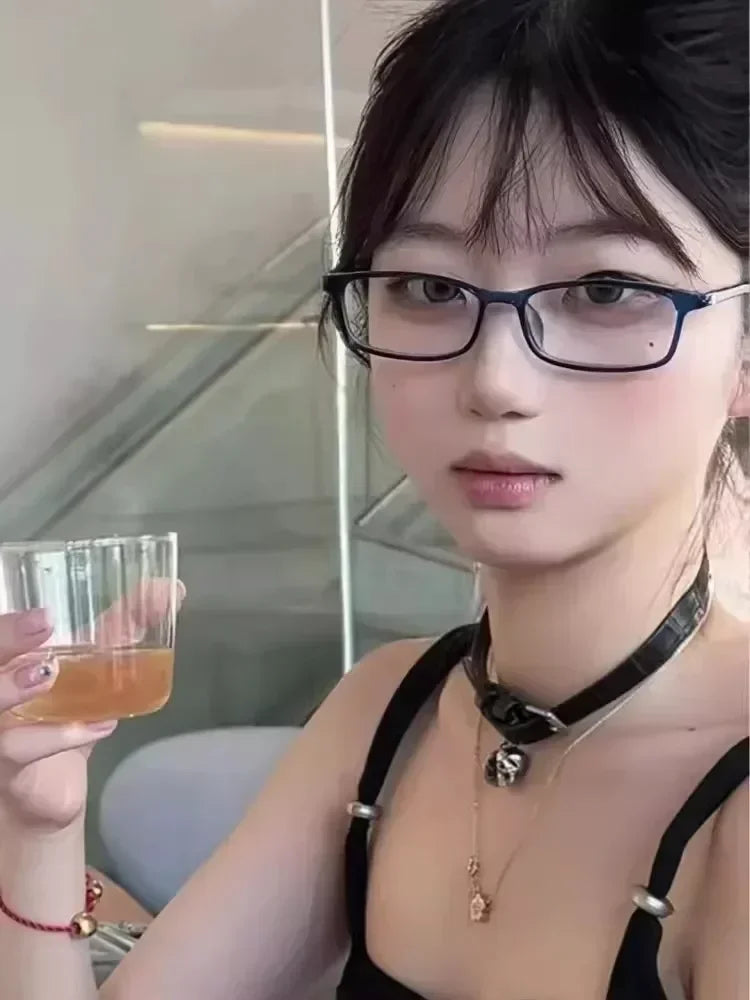 Japanese Small Square Frame Glasses