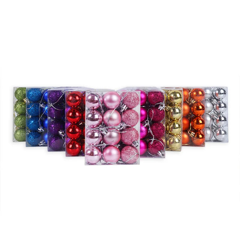 24Pcs Christmas Baubles