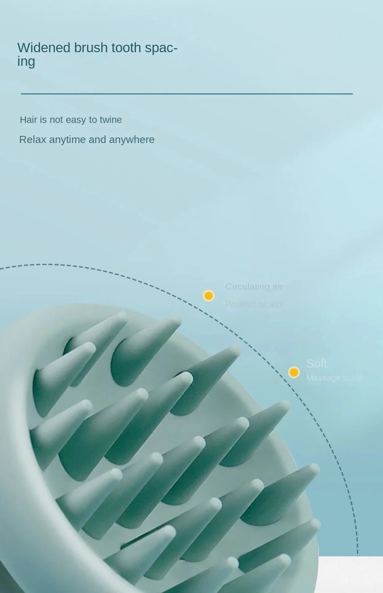 Silicone Scalp Massage Shampoo Brush