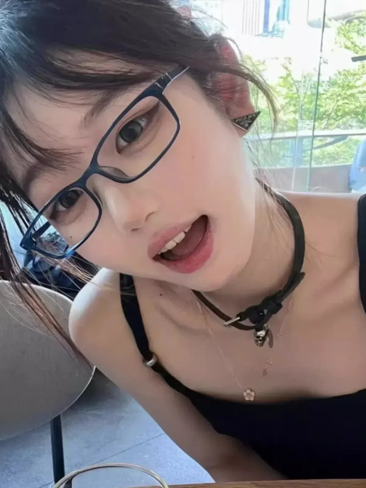 Japanese Small Square Frame Glasses