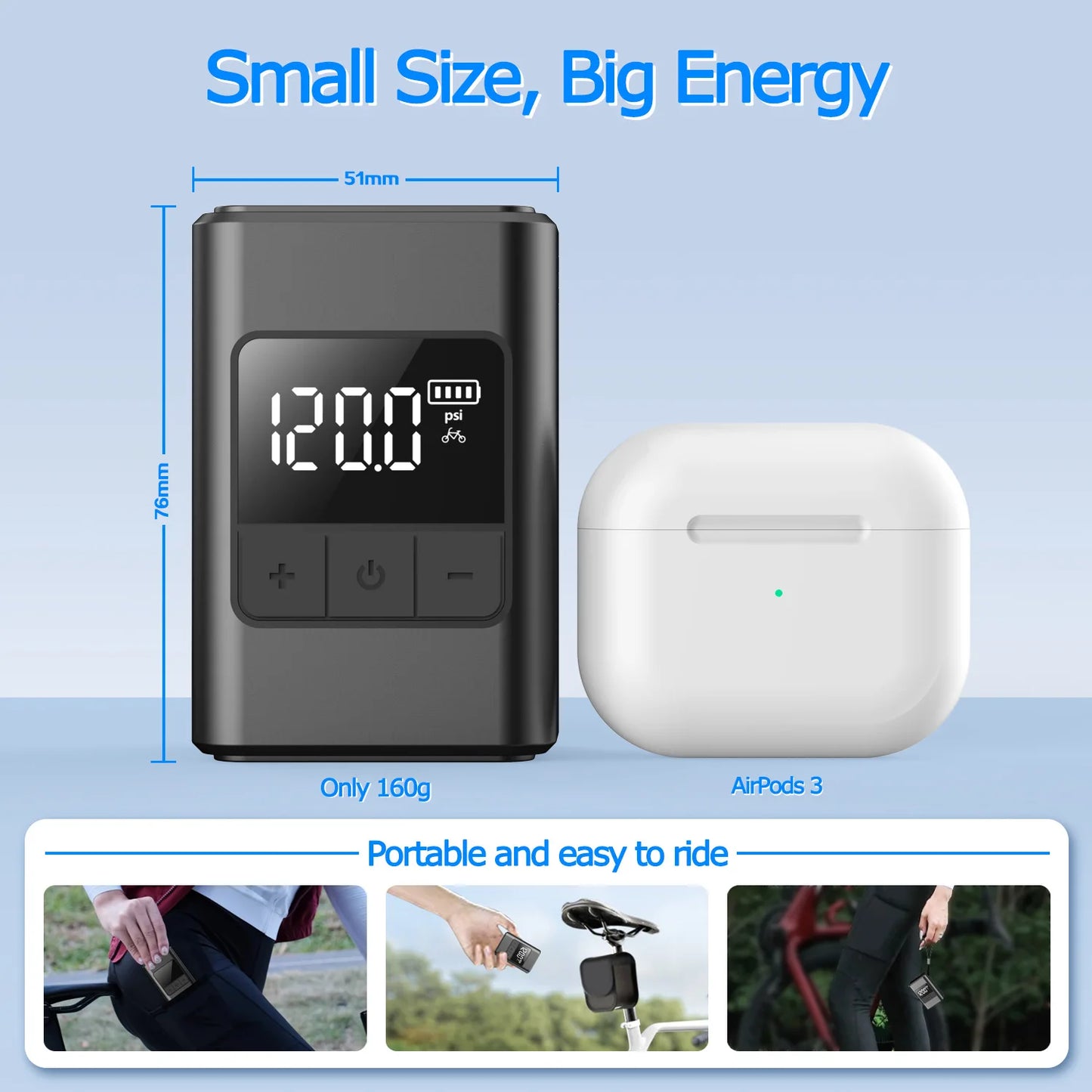 120PSI Wireless Mini Pump