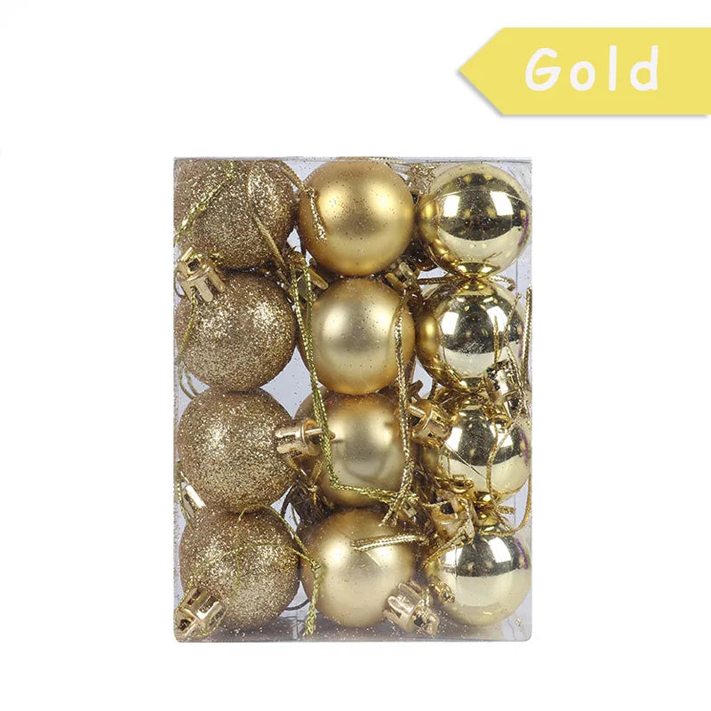 24Pcs Christmas Baubles
