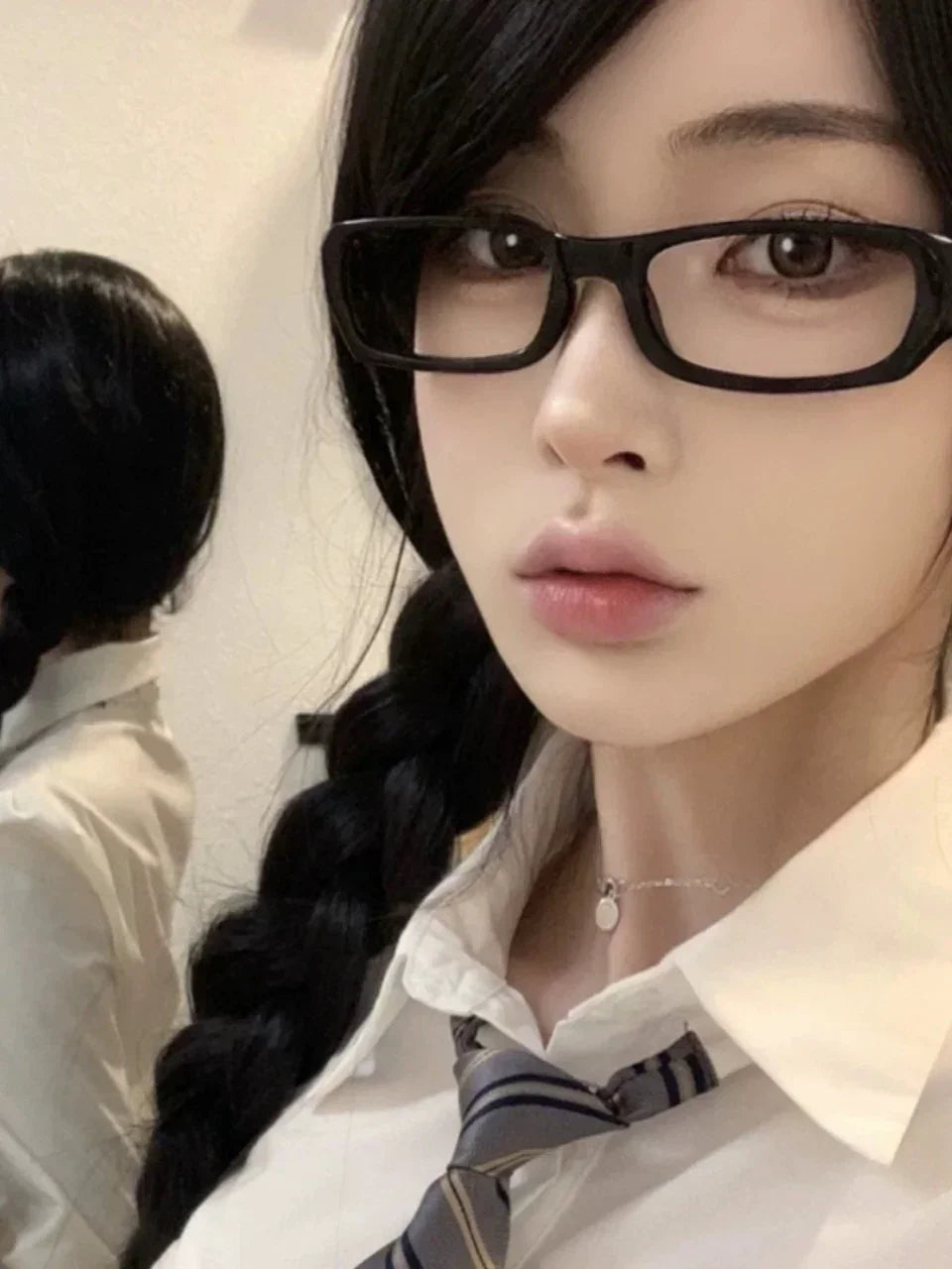 Japanese Small Square Frame Glasses