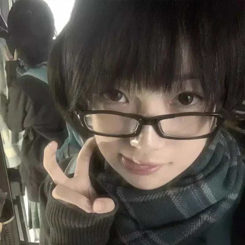 Japanese Small Square Frame Glasses