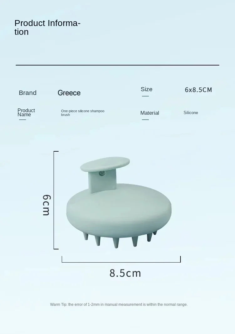 Silicone Scalp Massage Shampoo Brush