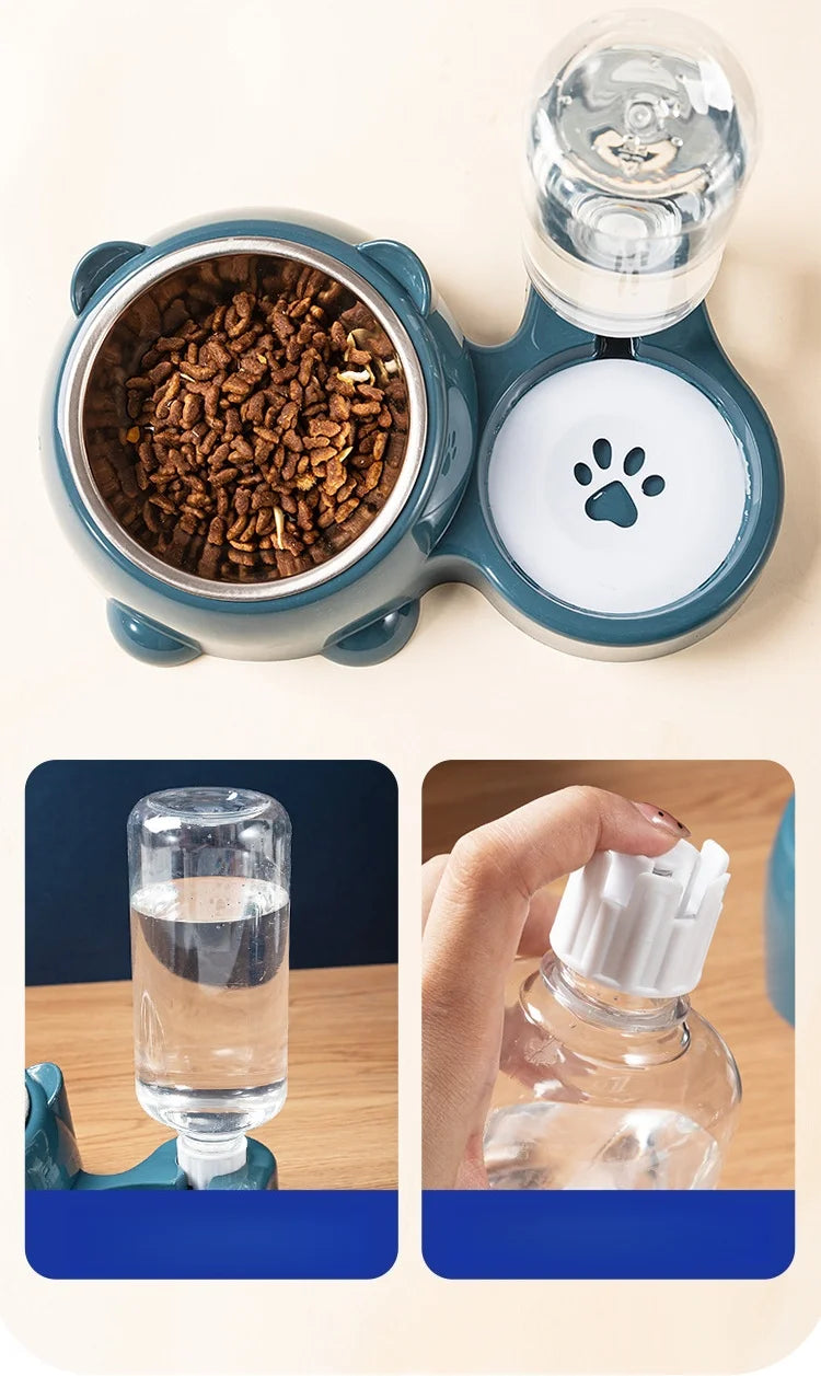 2-in-1 Water and Food Bowl